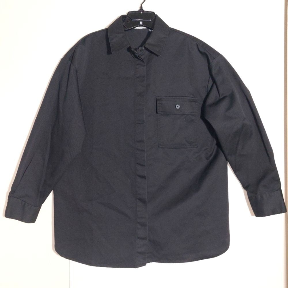 Asos Design Women's Oversized Thick Cotton Blend Shirt EUC - Picture 5 of 15